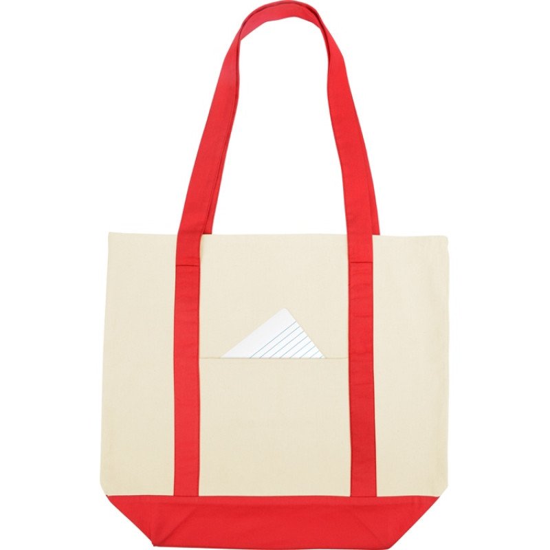 Сумка для шопинга Cotton, натуральный/красный