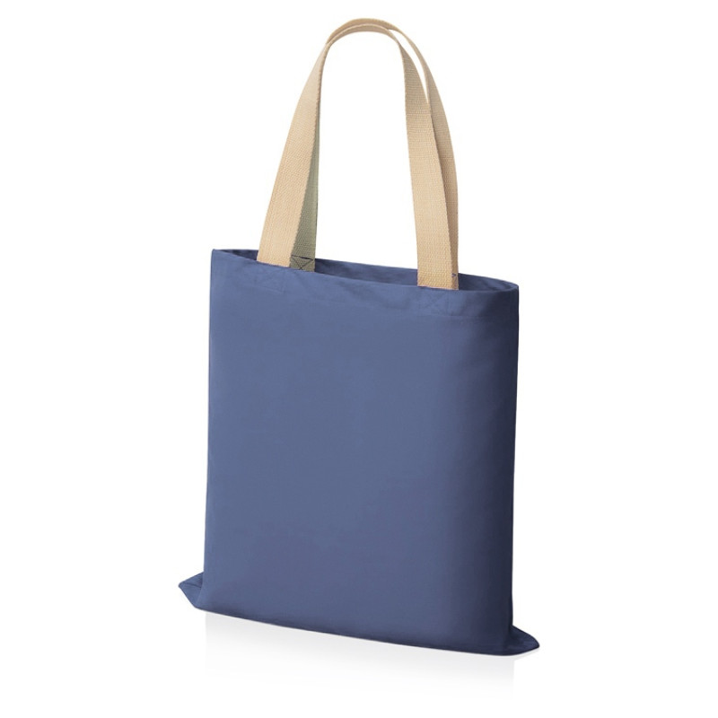 Сумка для шопинга Steady из хлопка с парусиновыми ручками, 260 г/м2, голубой
