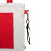 Сумка для покупокTopiс из переработанных материалов с наружным цветным карманом, красный