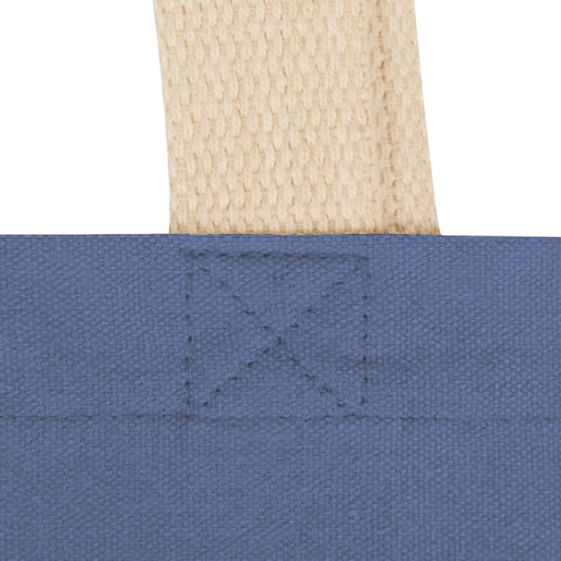 Сумка для шопинга Steady из хлопка с парусиновыми ручками, 260 г/м2, голубой