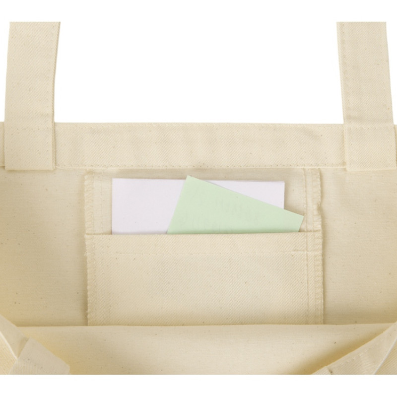 Сумка с широким дном и боками, натуральный