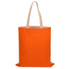 Сумка для шопинга Twin двухцветная из хлопка, 180 г/м2, оранжевый/натуральный