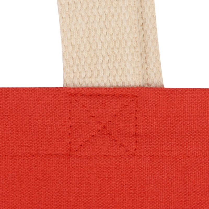 Сумка для шопинга Steady из хлопка с парусиновыми ручками, 260 г/м2, красный (P)