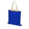Сумка для шопинга Twin двухцветная из хлопка, 180 г/м2, синий/натуральный