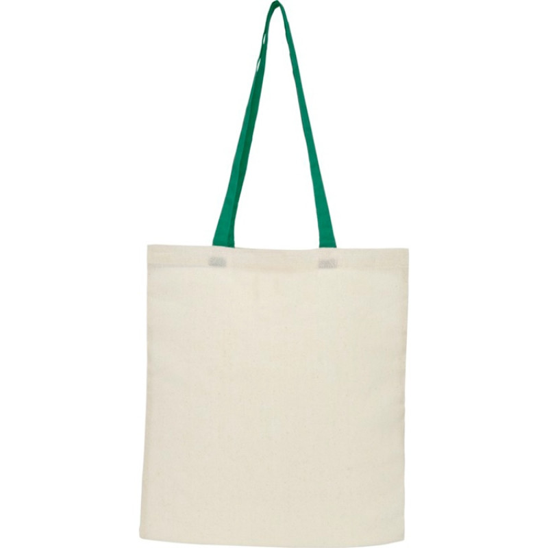 Складная эко-сумка Nevada из хлопка плотностью 100 г/м2, зеленый