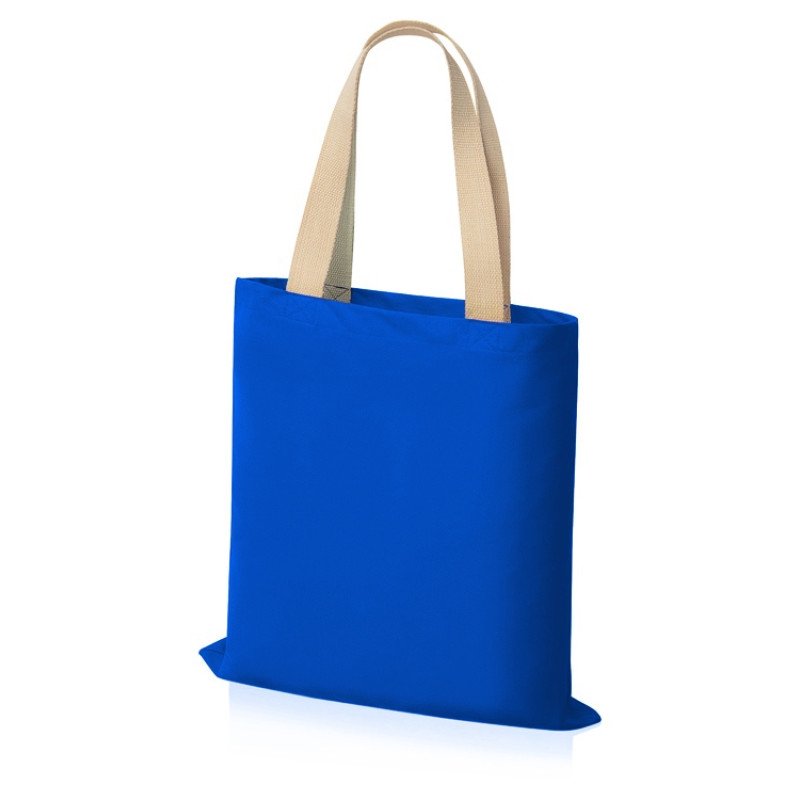 Сумка для шопинга Steady из хлопка с парусиновыми ручками, 260 г/м2, синий