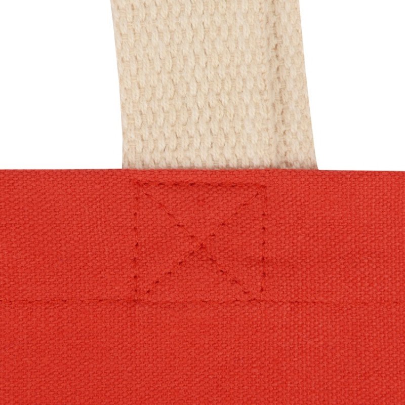 Сумка для шопинга Steady из хлопка с парусиновыми ручками, 260 г/м2, красный Сумка для шопинга Steady из хлопка с парусиновыми ручками, 260 г/м2, красный