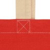 Сумка для шопинга Twin двухцветная из хлопка, 180 г/м2, красный/натуральный Сумка для шопинга Twin двухцветная из хлопка, 180 г/м2, красный/натуральный