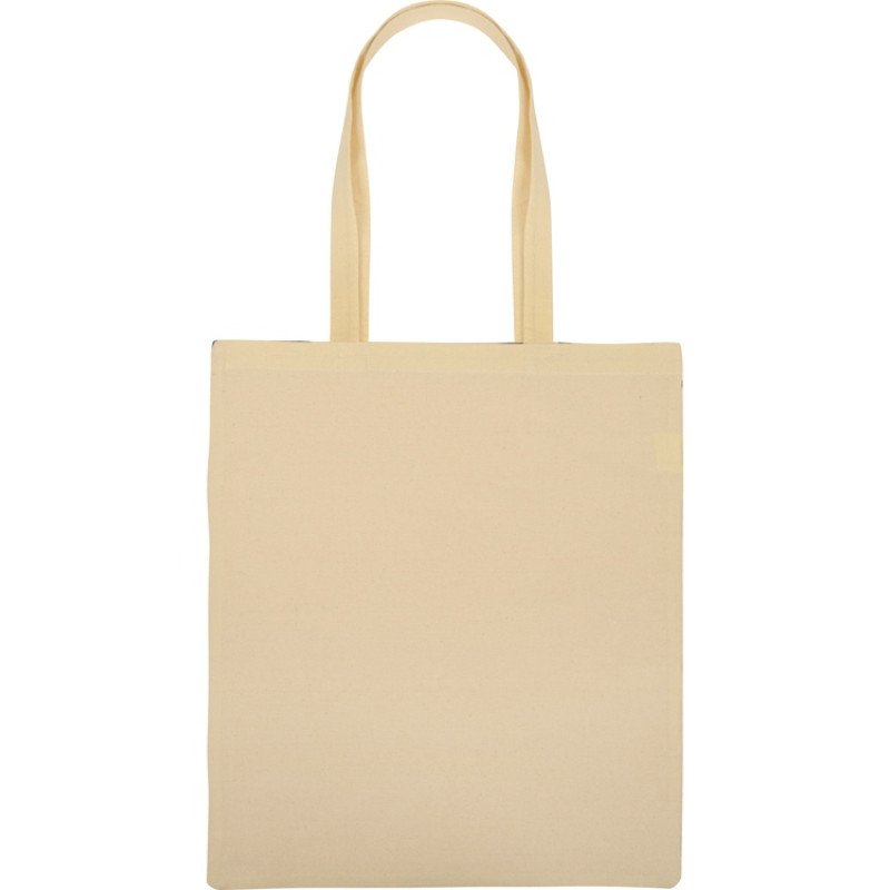 Сумка для шопинга Twin двухцветная из хлопка, 180 г/м2, черный/натуальный