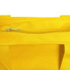 Сумка на молнии Zipper из хлопка 280 г c карманом на молнии спереди, желтый