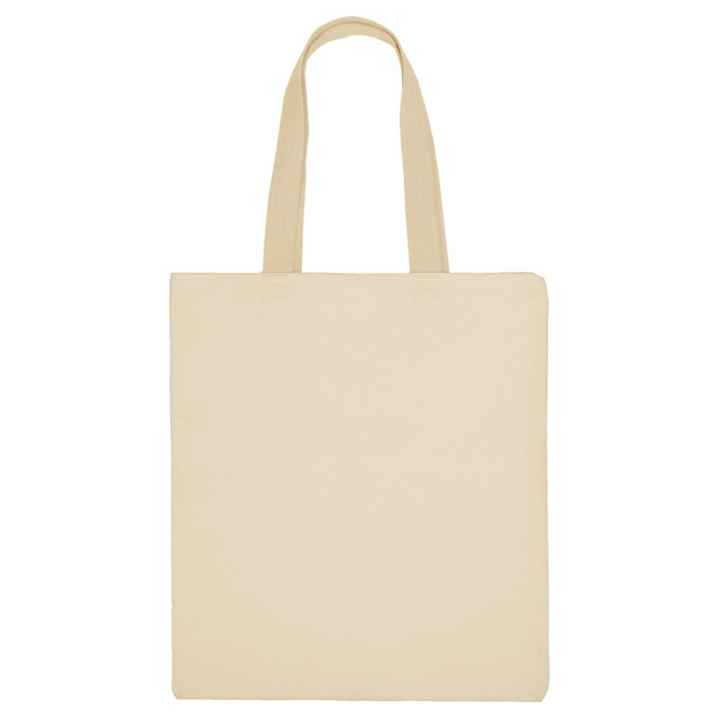 Сумка для шопинга Steady из хлопка с парусиновыми ручками, 260 г/м2, натуральный