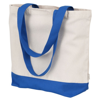 Сумка для шоппинга Cotton из переработанного хлопка 280 г, синий