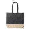 Сумка INCA из переработанного хлопка, натуральный/черный
