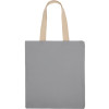 Сумка для шопинга Steady из хлопка с парусиновыми ручками, 260 г/м2, серый