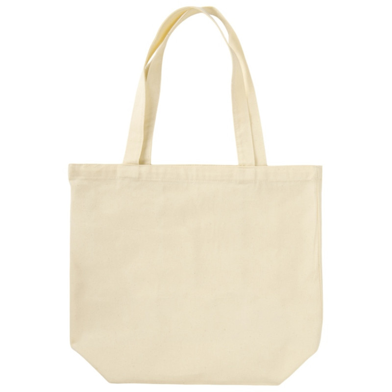 Сумка с широким дном и боками, натуральный