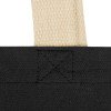 Сумка для шопинга Steady из хлопка с парусиновыми ручками, 260 г/м2, черный