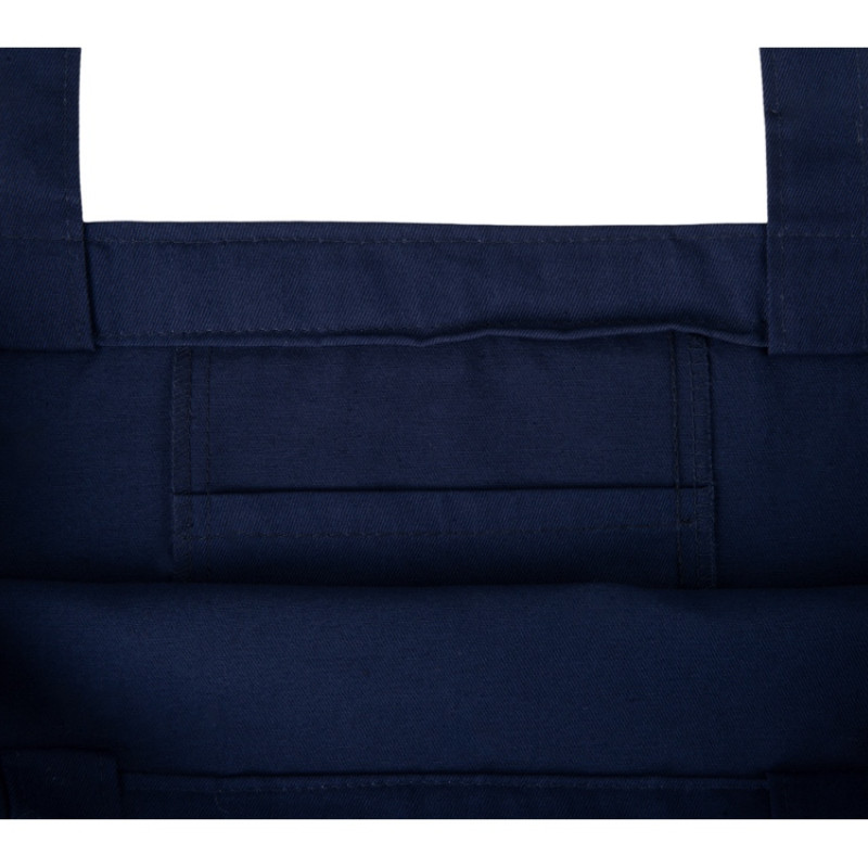 Сумка с широким дном и боками, синий