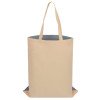 Сумка для шопинга Twin двухцветная из хлопка, 180 г/м2, серый/натуральный