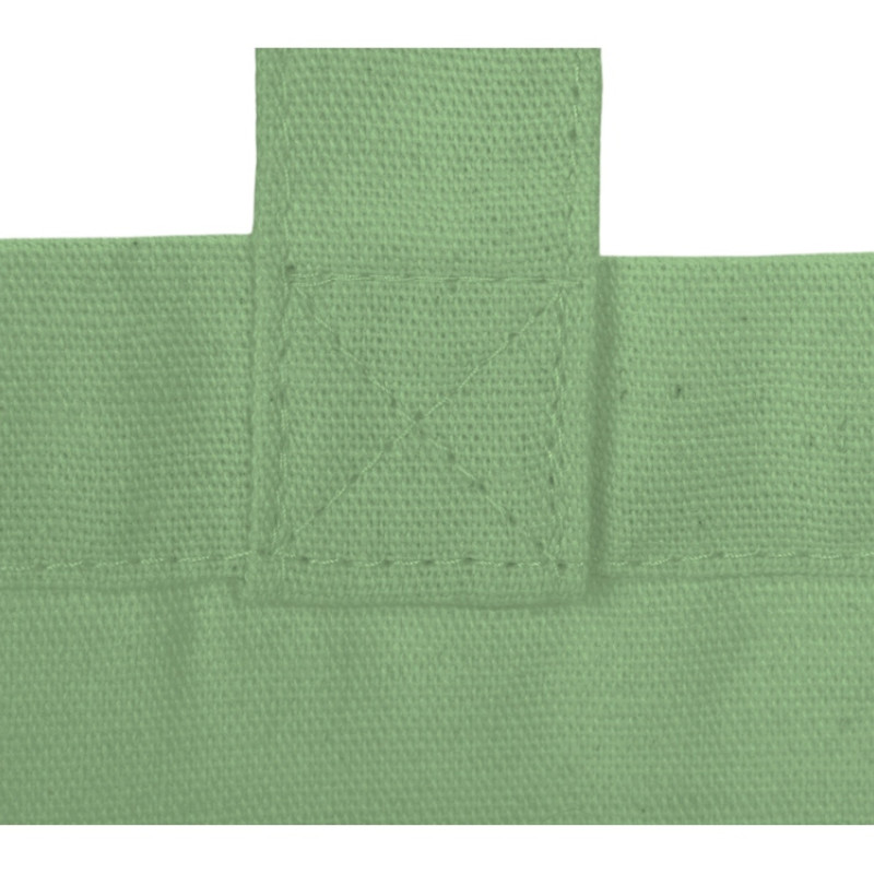 Сумка Fixy из переработанного хлопка с фиксирующей эластичной лентой, зеленое яблоко