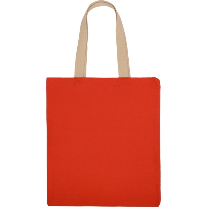 Сумка для шопинга Steady из хлопка с парусиновыми ручками, 260 г/м2, красный (P)
