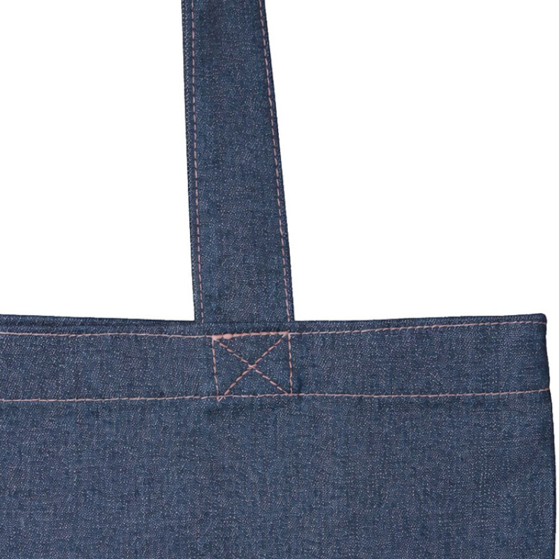 Джинсовая сумка-шоппер "Indigo"  с широкими лямками