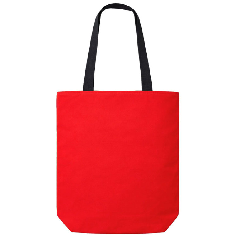 Сумка на молнии Zipper  Neo из хлопка 280 г c карманом на молнии спереди, красный