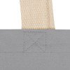 Сумка для шопинга Steady из хлопка с парусиновыми ручками, 260 г/м2, серый
