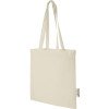 Эко-сумка Madras объемом 7 л из переработанного хлопка плотностью 140 г/м2, натуральный