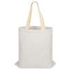 Сумка для шопинга Steady из хлопка с парусиновыми ручками, 260 г/м2, белый