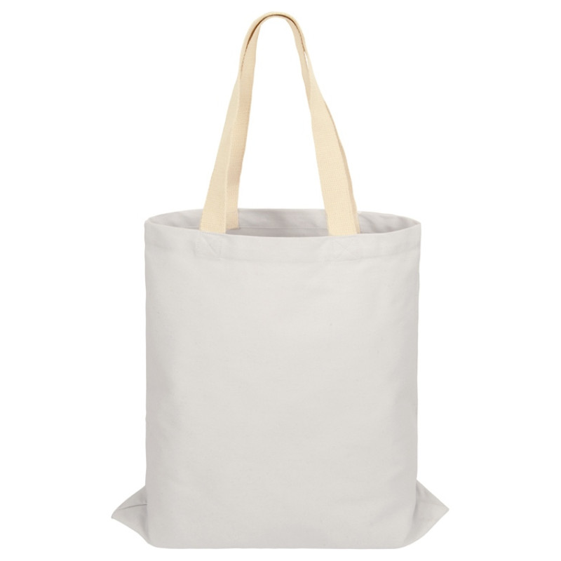 Сумка для шопинга Steady из хлопка с парусиновыми ручками, 260 г/м2, белый