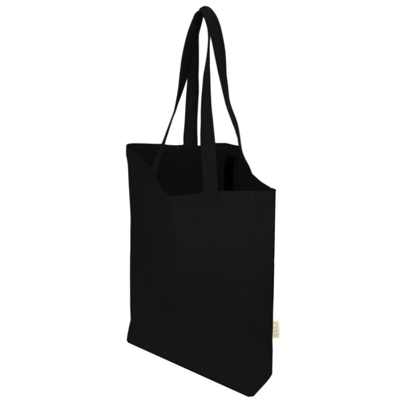 Сумка Fixy из переработанного хлопка с фиксирующей эластичной лентой, черный