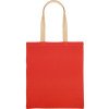 Сумка для шопинга Twin двухцветная из хлопка, 180 г/м2, красный/натуральный Сумка для шопинга Twin двухцветная из хлопка, 180 г/м2, красный/натуральный
