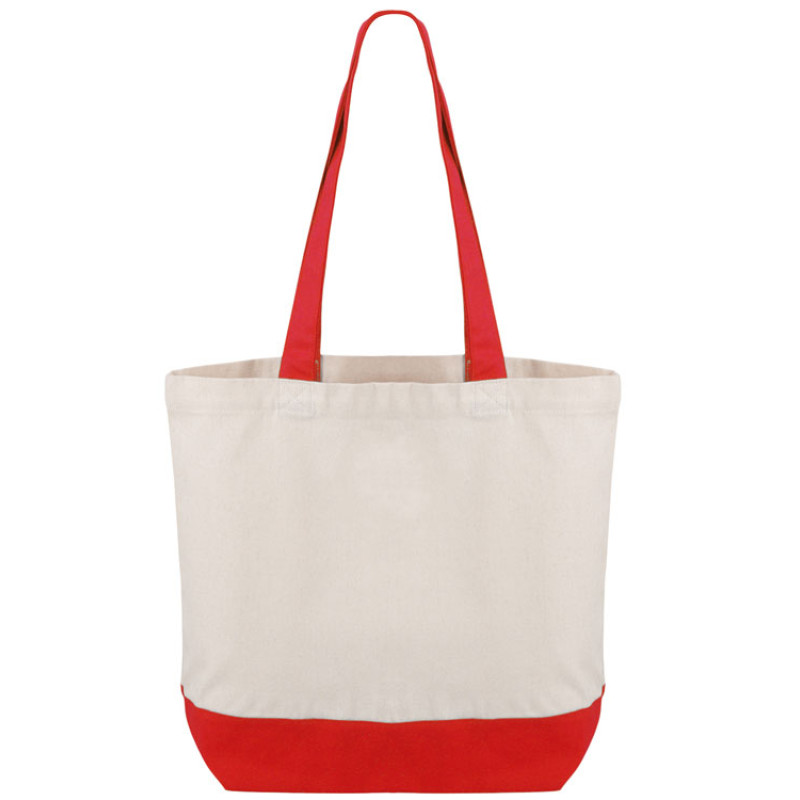 Сумка для шоппинга Cotton из переработанного хлопка 280 г, красный