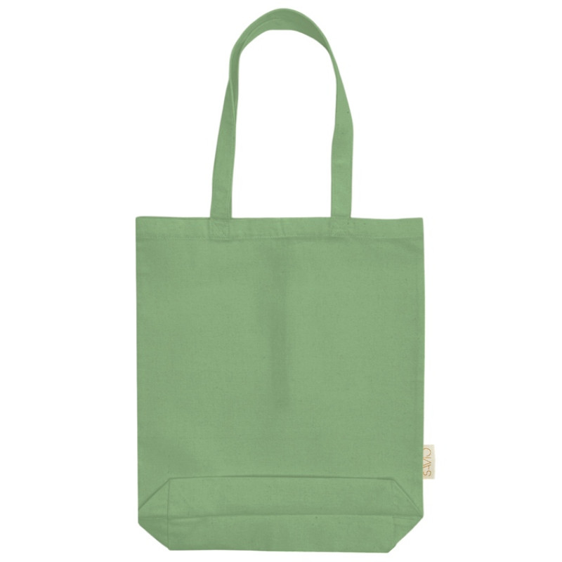 Сумка Fixy из переработанного хлопка с фиксирующей эластичной лентой, зеленое яблоко