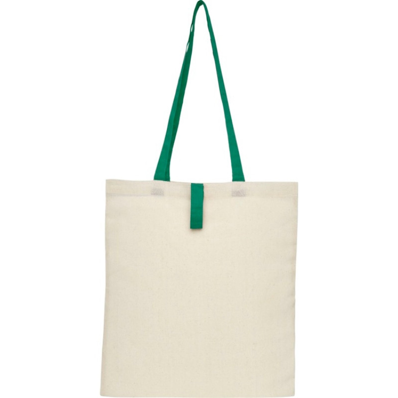 Складная эко-сумка Nevada из хлопка плотностью 100 г/м2, зеленый