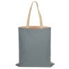 Сумка для шопинга Twin двухцветная из хлопка, 180 г/м2, серый/натуральный