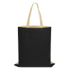 Сумка для шопинга Twin двухцветная из хлопка, 180 г/м2, черный/натуальный
