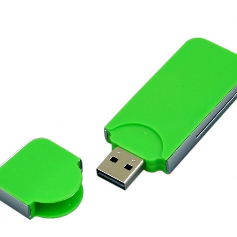 USB-флешка на 16 Гб в стиле I-phone, прямоугольнй формы, зеленый USB-флешка на 16 Гб в стиле I-phone, прямоугольнй формы, зеленый