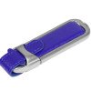 Флешка 3.0 с массивным классическим корпусом, 32 Гб, синий/серебристый