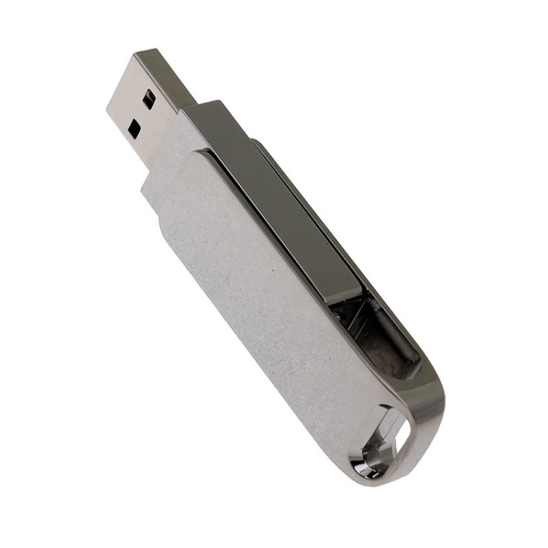USB 2.0- флешка на 16 Гб поворотный механизм 2 в 1, c дополнительным разъемом Type-C с одноцветным металлическим клипом, серебристый USB 2.0- флешка на 16 Гб поворотный механизм 2 в 1, c дополнительным разъемом Type-C с одноцветным металлическим клипом, серебристый