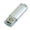 Флешка 3.0 промо прямоугольной формы  c прозрачным колпачком, 32 Гб, серебристый
