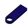 USB 2.0-флешка на 8 Гб с мини чипом и круглым отверстием, синий USB 2.0-флешка на 8 Гб с мини чипом и круглым отверстием, синий