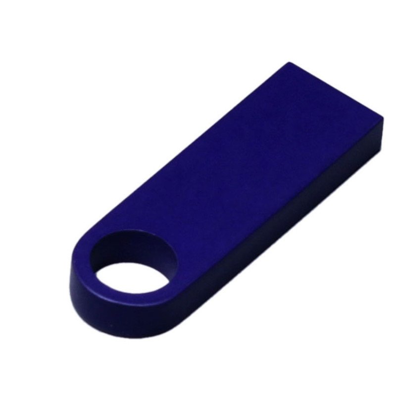 USB 2.0-флешка на 8 Гб с мини чипом и круглым отверстием, синий USB 2.0-флешка на 8 Гб с мини чипом и круглым отверстием, синий