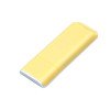 Флешка прямоугольной формы, оригинальный дизайн, двухцветный корпус, 32 Гб, желтый/белый