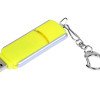 Флешка промо прямоугольной формы, выдвижной механизм, 32 Гб, желтый