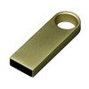 USB 3.0-флешка на 128 Гб с мини чипом и круглым отверстием, золотистый