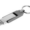 Флешка в виде массивного брелока, 64 Гб, серебристый