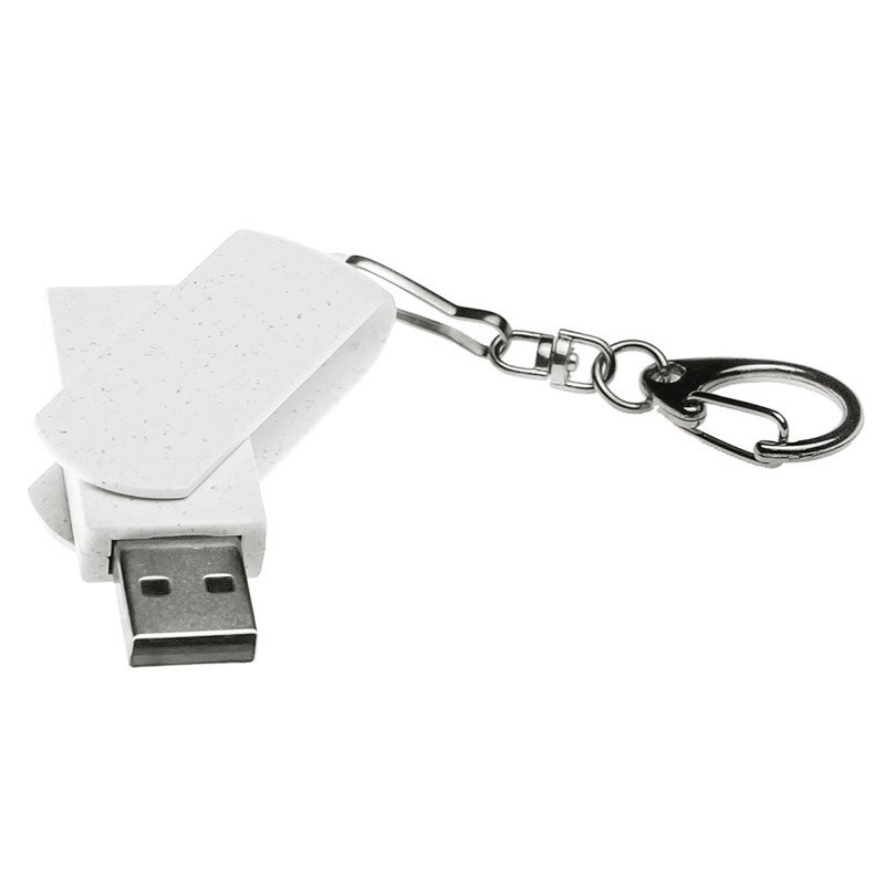 Флешка USB 2.0 Варуна на 64 ГБ, крапчатый белый Флешка USB 2.0 Варуна на 64 ГБ, крапчатый белый