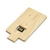 Флешка в виде деревянной карточки с выдвижным механизмом, 32 Гб, натуральный