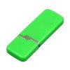 Флешка промо прямоугольной формы c оригинальным колпачком, 32 Гб, зеленый